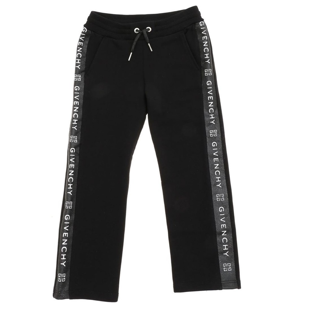 Authentic GIVENCHY
Black tracksuit pants with logo bands. Size 12+ or Adult S